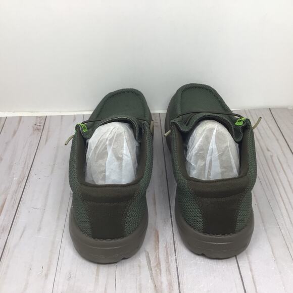 Gator Waders Mens Camp Shoes Slip On Outdoor Loafers Olive Green Size 10 - Picture 4 of 11